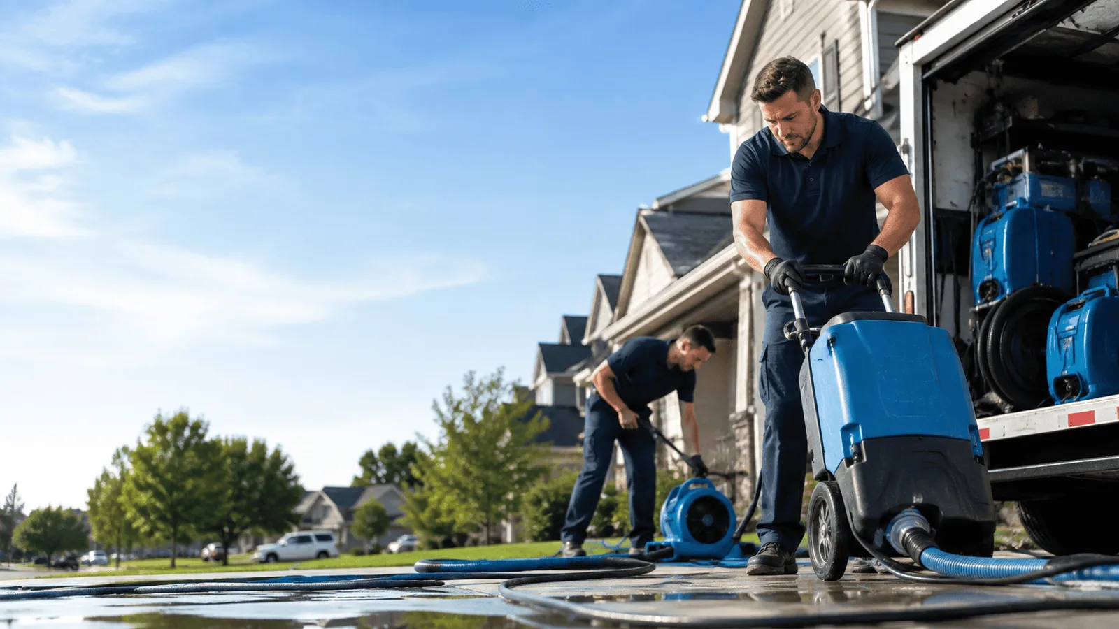 Dehumidification being performed in California City, CA